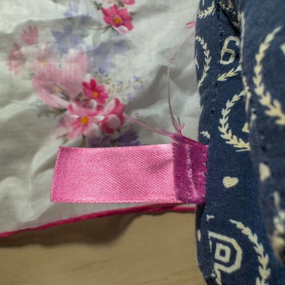 Vintage Victoria's Secret PINK Navy Bandana Print Stuffed Dog Plush - Picture 6 of 6